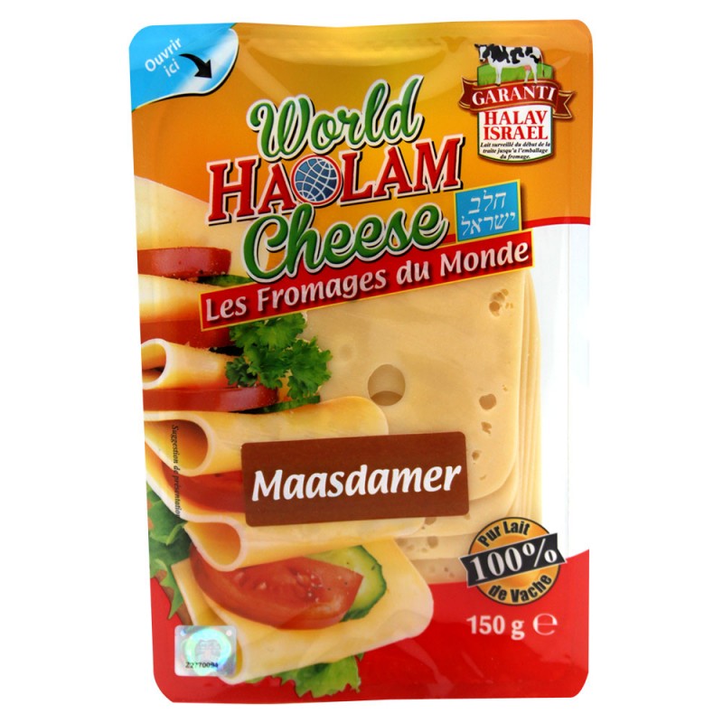 Maasdamer Slice 150gr kasher Lepessah Badatz IHOUD