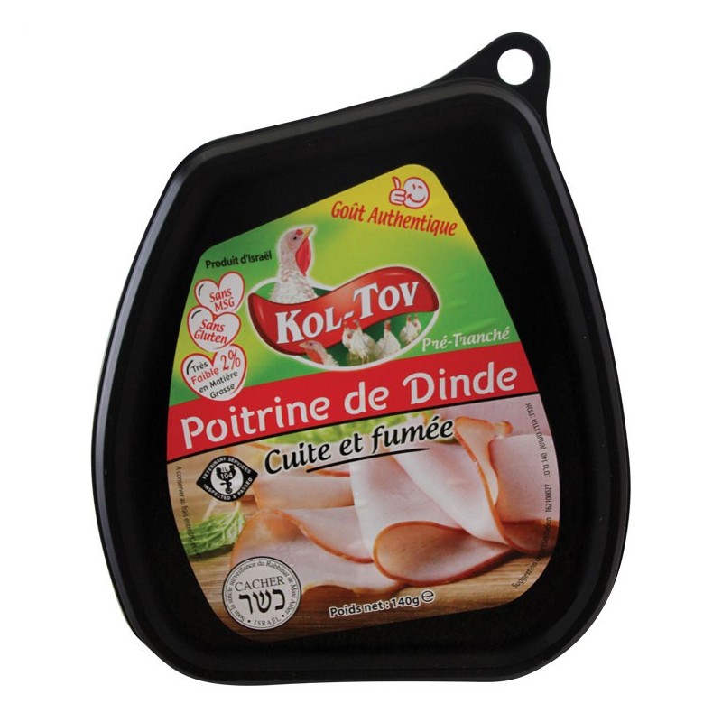 Poitrine de Dinde fumé 140gr kasher lepessah MATÉ ASHER